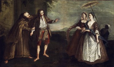 The Difficult Decision (Young Man Between Monastic and Secular Life) by Unbekannt Unbekannt
